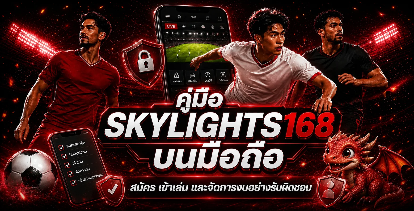 SKYLIGHTS168 คู่มือสมัครและใช้งานบนมือถือ